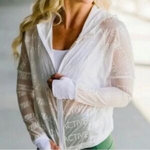 Zyia Active Sheer White Jacket
